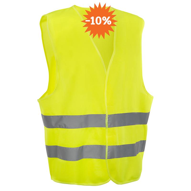 Signalni prsluk MARKER fluorescentno žuti sa reflektujućim trakama