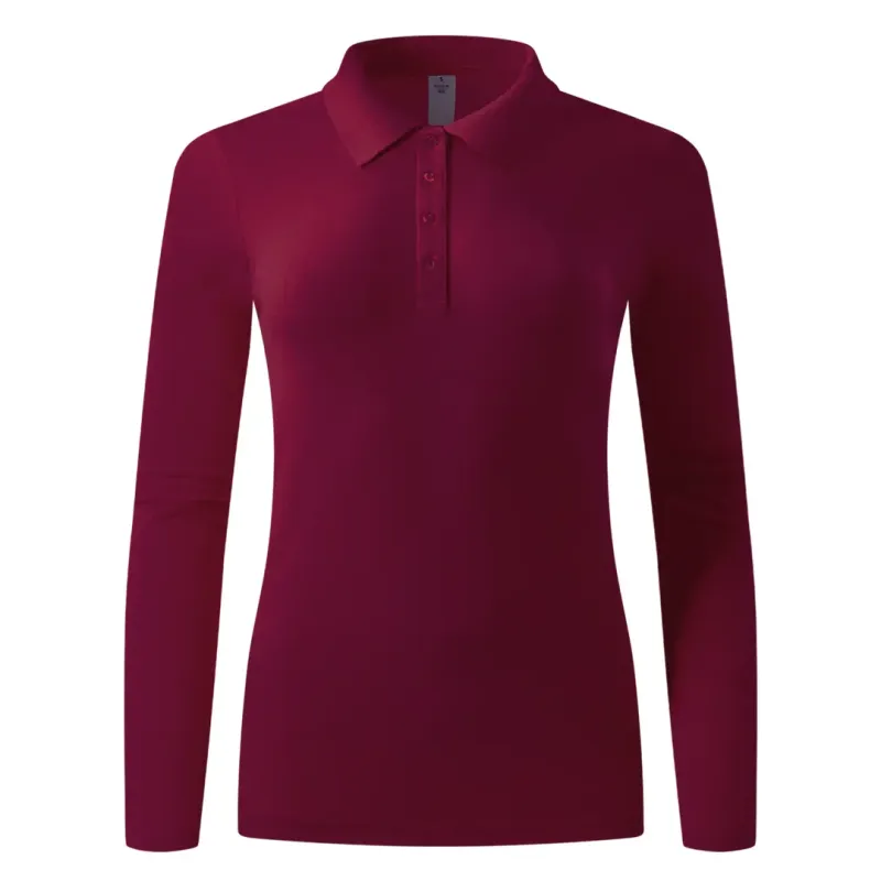EXPLODE SUNNY LSL ženska pamučna polo majica dugih rukava 180 g m2 Bordo L | Novatex DOO