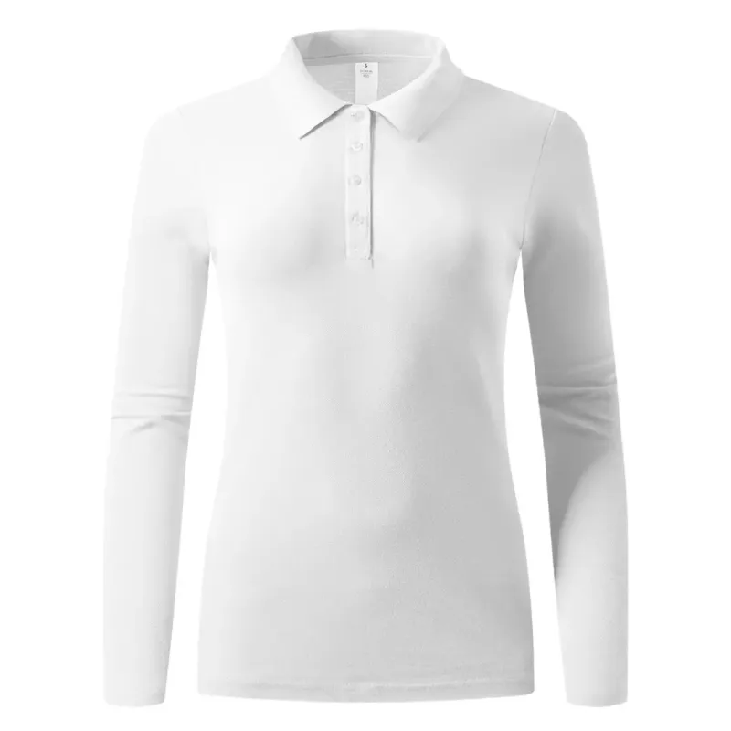 EXPLODE SUNNY LSL ženska pamučna polo majica dugih rukava 180 g m2 Bela L | Novatex DOO