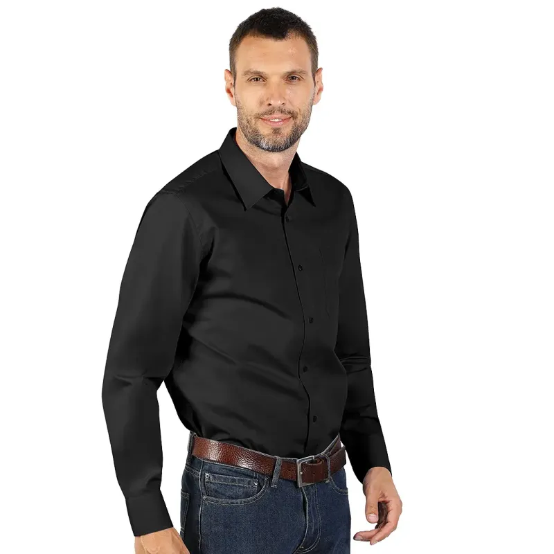 EXPLODE COMFORT LSL MEN muška pamučna košulja dugih rukava Crna 3XL | Novatex DOO