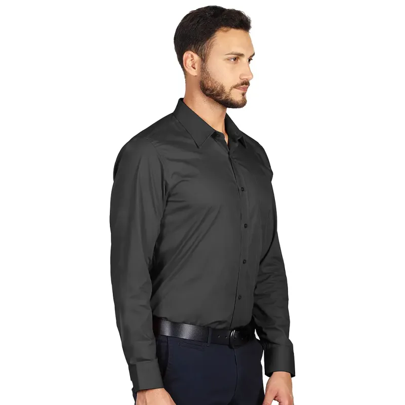 EXPLODE COMFORT LSL MEN muška pamučna košulja dugih rukava Tamno siva 3XL | Novatex DOO