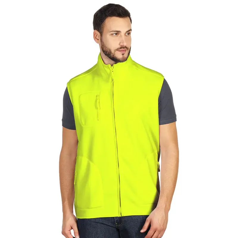 EXPLODE POLARIS VEST prsluk od brušenog polara 280 g m2 neon žuti Neon žuta L | Novatex DOO