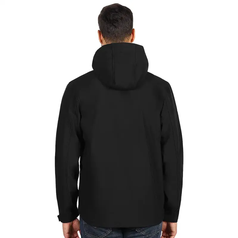 EXPLODE PROTECT MEN softshell jakna sa skidajućom kapuljačom Crna 3XL | Novatex DOO