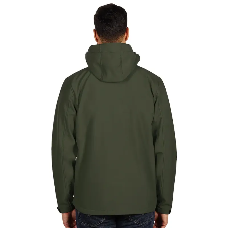 EXPLODE PROTECT MEN softshell jakna sa skidajućom kapuljačom Maslinasta 3XL | Novatex DOO
