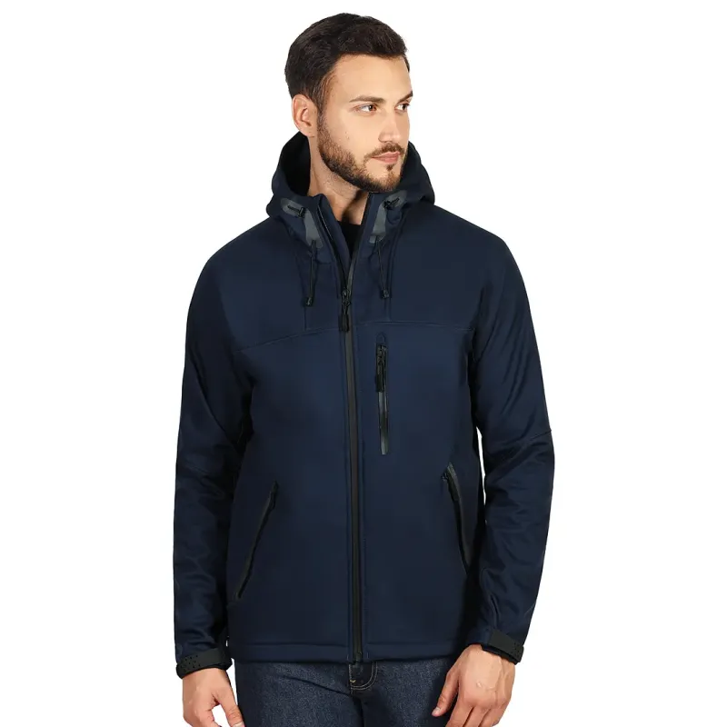 EXPLODE BLACK PEAK softshell jakna sa kapuljačom Plava 3XL | Novatex DOO