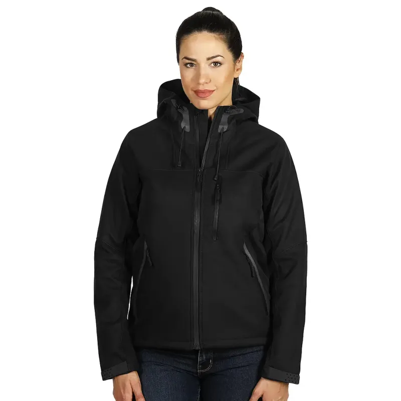 EXPLODE BLACK PEAK WOMEN, ženska softshell jakna sa kapuljačom, crna - Boja: Crna| Novatex DOO