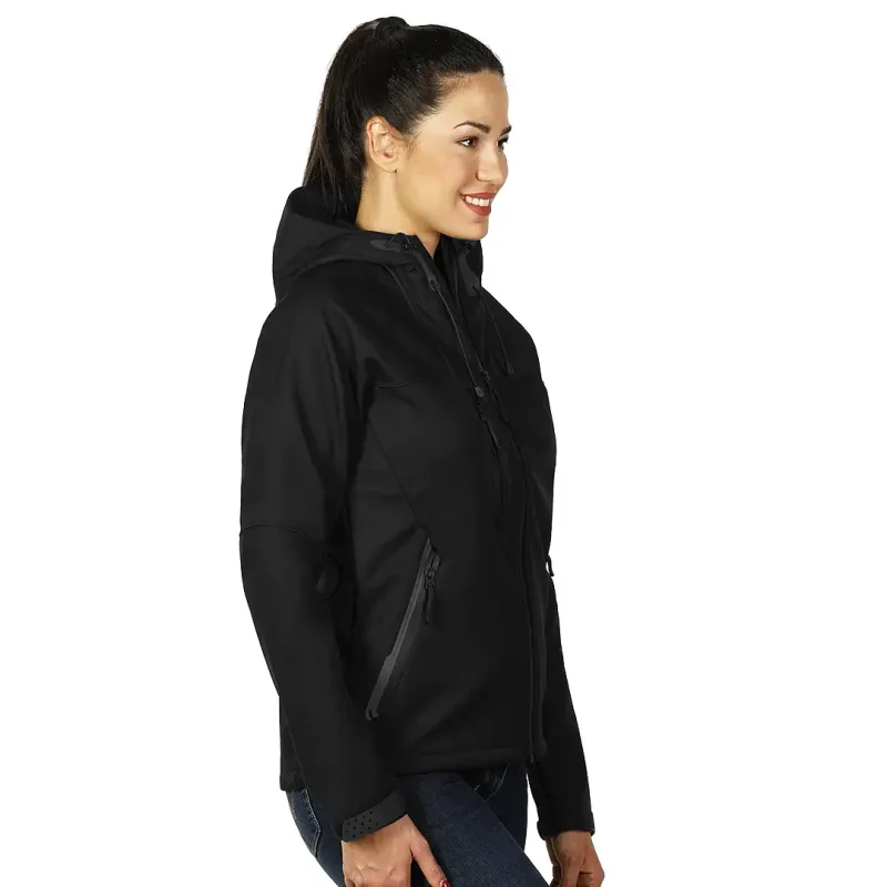 EXPLODE BLACK PEAK WOMEN, ženska softshell jakna sa kapuljačom, crna - Boja: Crna| Novatex DOO