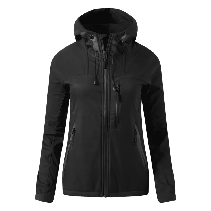 EXPLODE BLACK PEAK WOMEN, ženska softshell jakna sa kapuljačom, crna - Boja: Crna| Novatex DOO