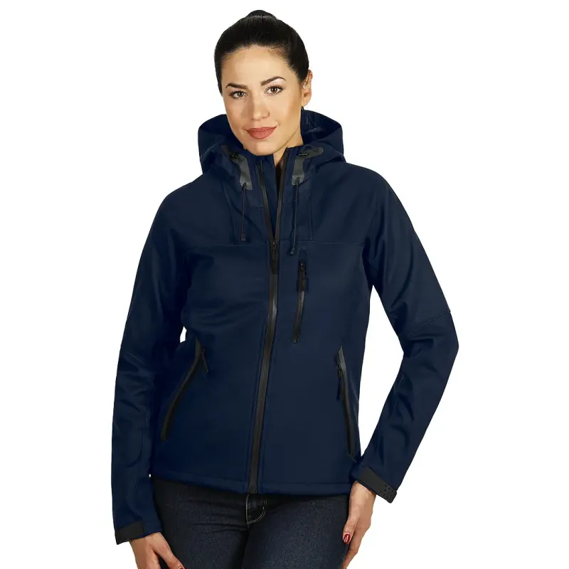 EXPLODE BLACK PEAK WOMEN, ženska softshell jakna sa kapuljačom, plava - Boja: Plava| Novatex DOO