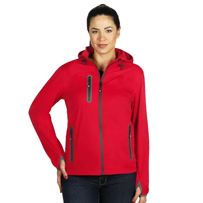 EXPLODE RIDER WOMEN ženska softshell jakna sa kapuljačom Crvena L | Novatex DOO