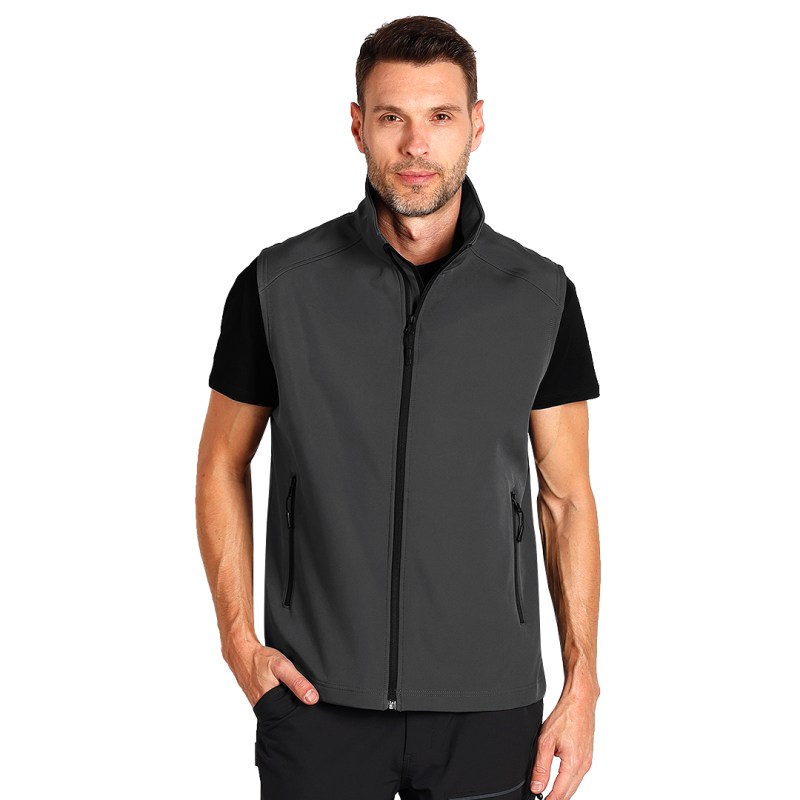 EXPLODE BEST NEO VEST - unisex softshell prsluk 280 g/m2, crna, tamno siva, plava i crvena