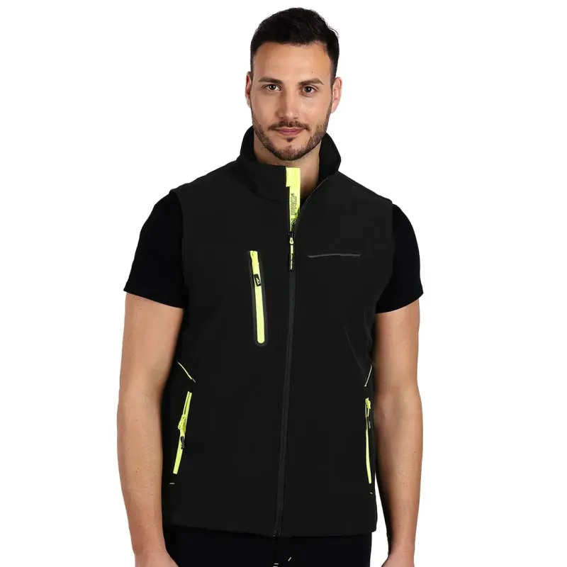 PANTHER VEST Muški softshell prsluk, Boja: Neon žuta| Novatex DOO