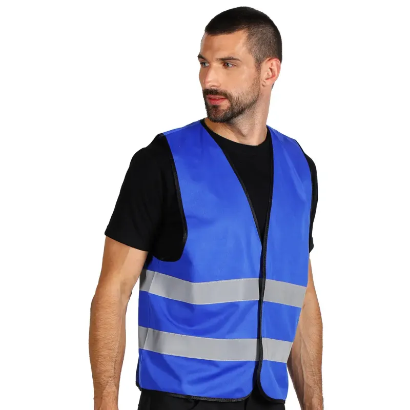 GLOW COLOR Radni Prsluk - Visoka Vidljivost i Sigurnost | EXPLODE Plavi | Novatex DOO