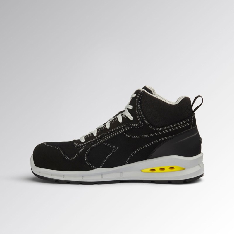 Diadora RUN NET AIRBOX MID S3S FO SR zaštitne cipele, poluduboke, crne – isporuka 1–5 dana | Novatex DOO