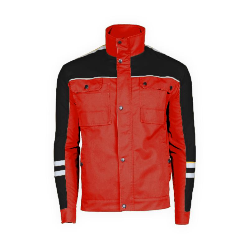 Novatex Hiperon Radna Bluza Crvena  Crna 02