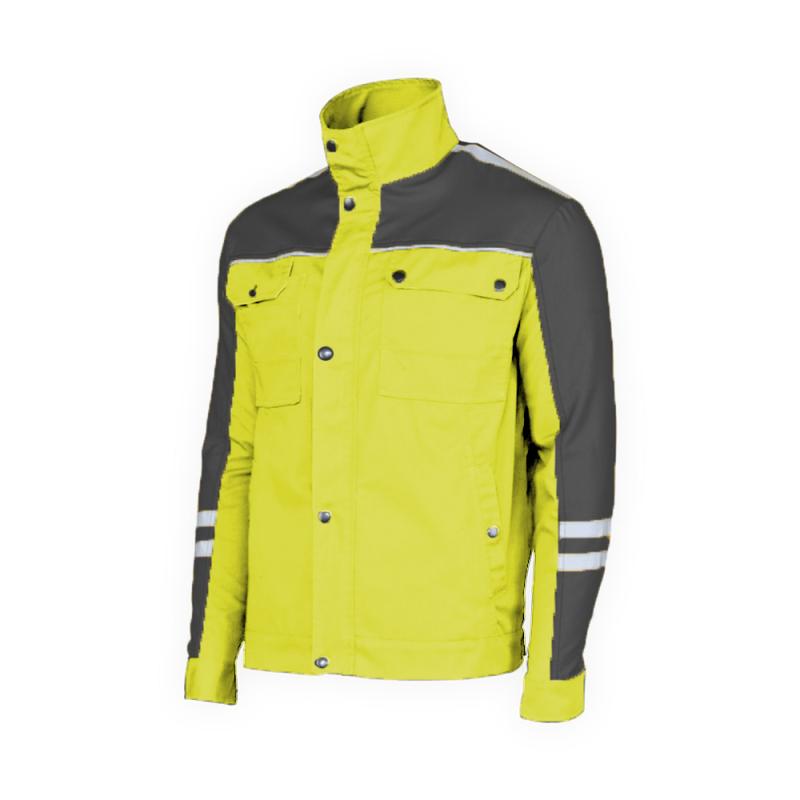 Novatex Hiperon Radna Bluza Hv Zuta Tamno Siva 01