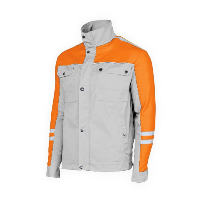 Novatex Hiperon Radna Bluza Svrtlo Siva Narandzasta 01