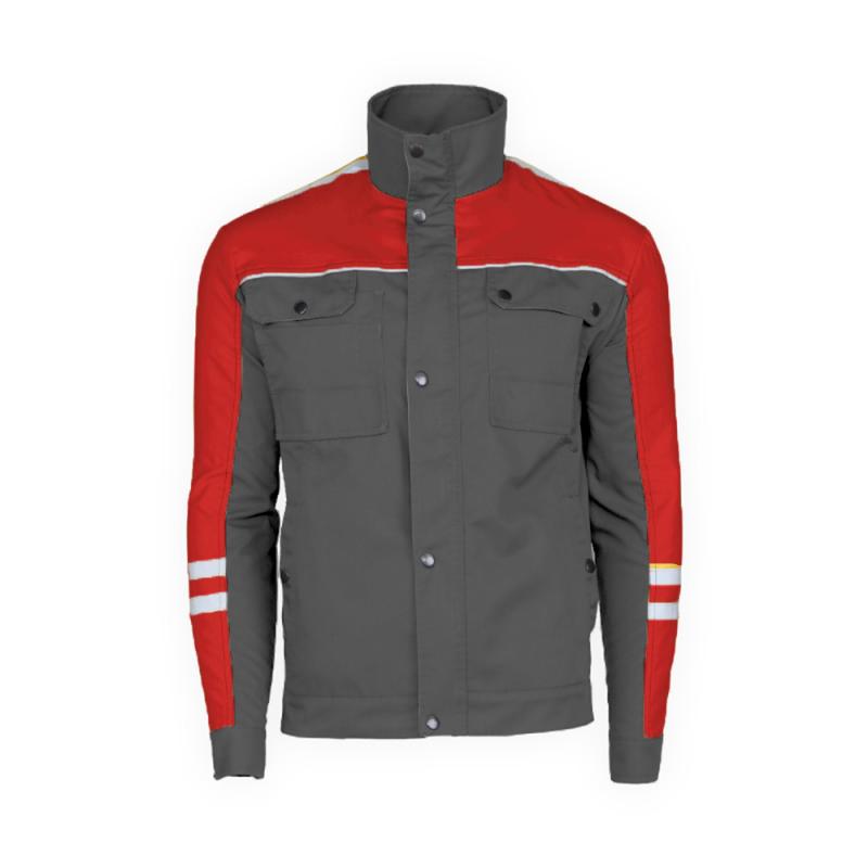 Novatex Hiperon Radna Bluza Tamno Siva Crvena 02