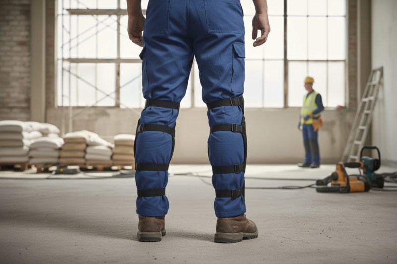 Rock Safety štitnici za kolena CS crne boje – profesionalna zaštita kolena za rad u klečećem položaju