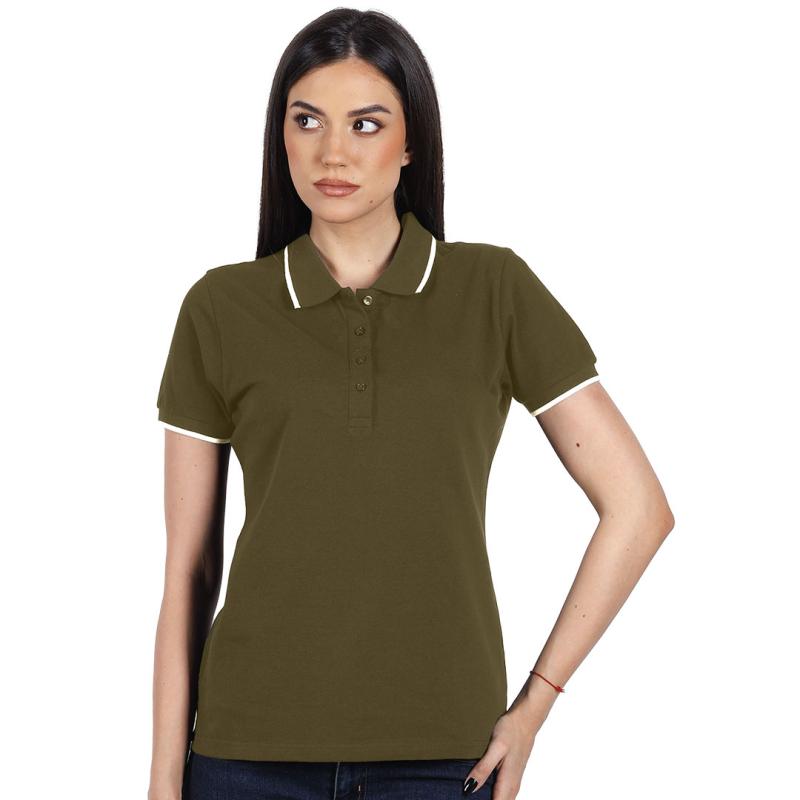 Atlantic Lady Zenska Polo Majica Maslinasta
