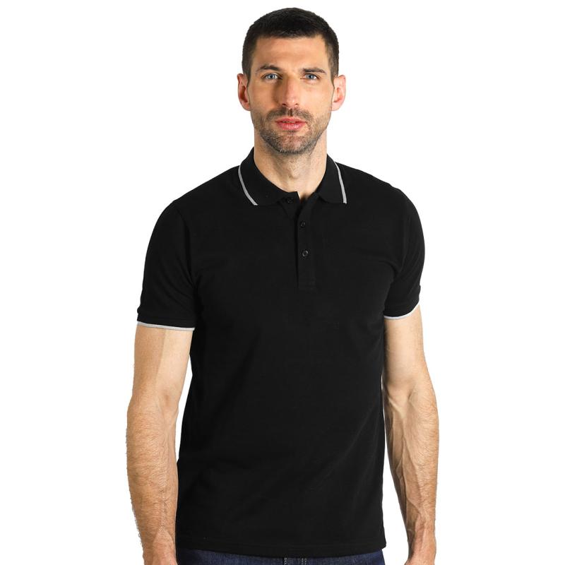 Atlantic Polo Majica Crna