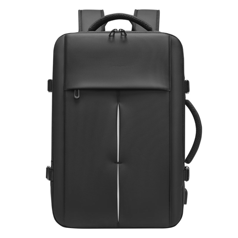 COMPACT putni ranac sa kompresionom vrećom i pumpom, crna boja