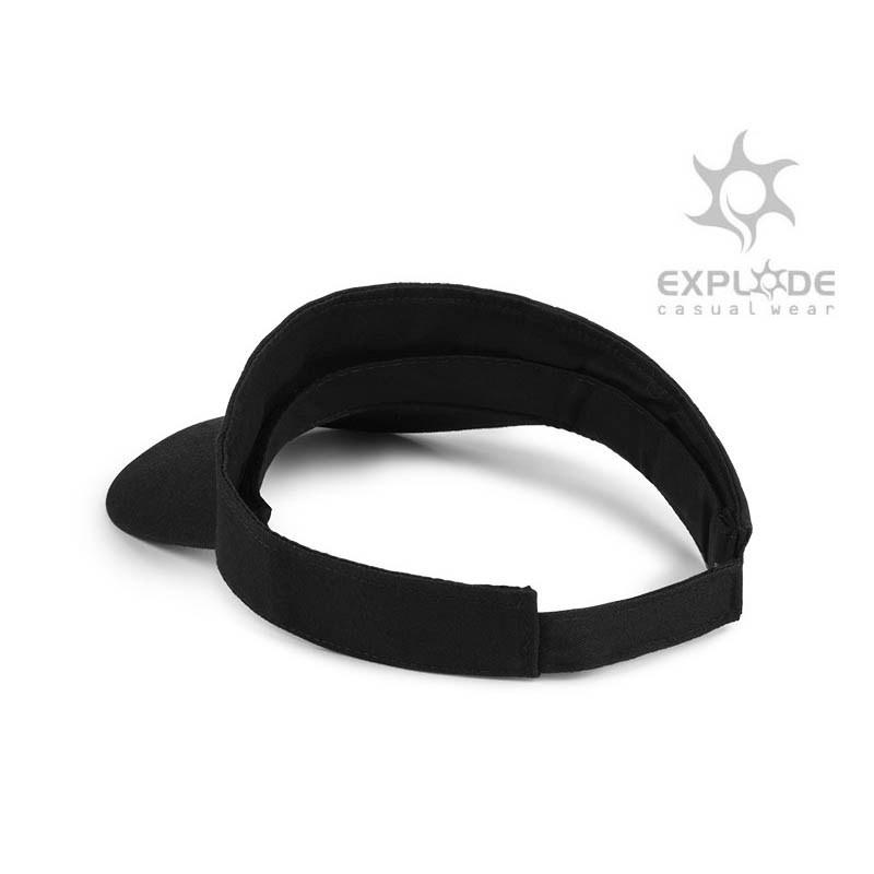 Explode CABRIO vizir kačket od pamuka sa čičak kopčom – crna, crvena i bela boja