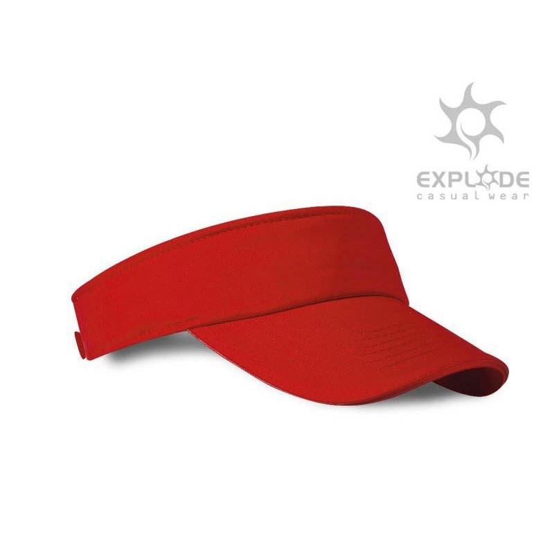 Explode CABRIO vizir kačket od pamuka sa čičak kopčom – crna, crvena i bela boja