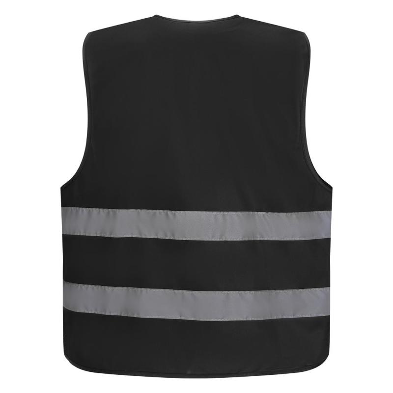 Glow Color Radni Prsluk Visoka Vidljivost Crna 5