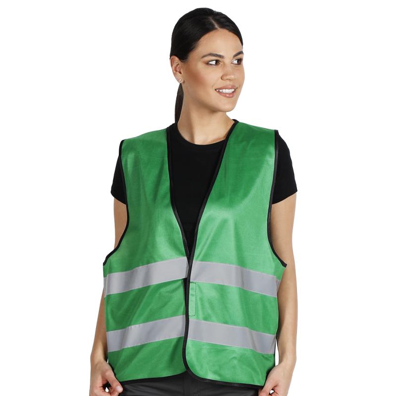 Glow Color Radni Prsluk Visoka Vidljivost Zelena 1