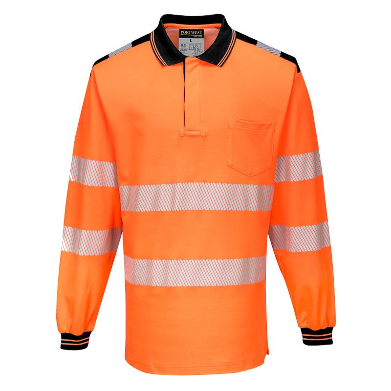 Polo Majica Hi Vis Zuto Teget Narandzasto Teget