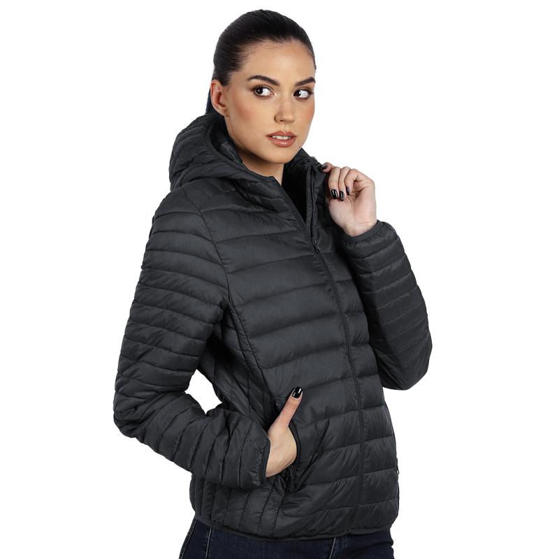 Rino Hoody Women Zenska Jakna Sa Kapuljacom Tamno Siva 2