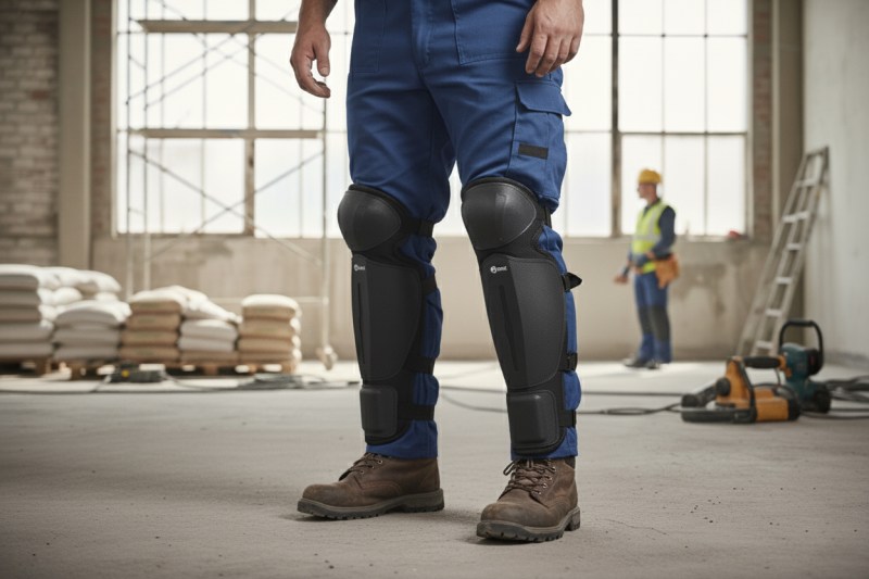 Rock Safety štitnici za kolena CS crne boje – profesionalna zaštita kolena za rad u klečećem položaju