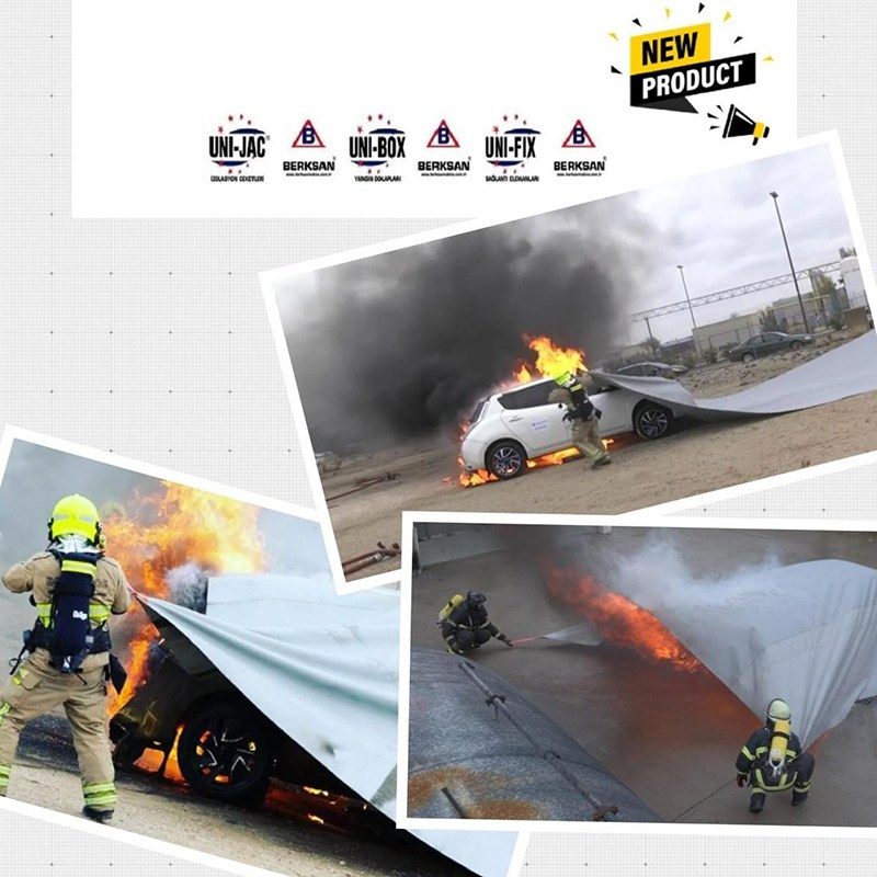 Zaštitna Ćebad za Gašenje Požara u Električnim Vozilima Novateks